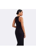 VESTIDO COLCCI SLIM CANELADO SPORT TRAINING - Preto