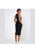VESTIDO COLCCI SLIM CANELADO SPORT TRAINING - Preto