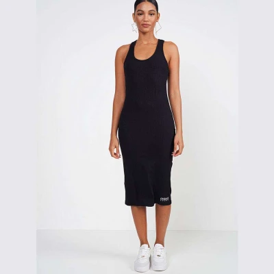 VESTIDO COLCCI SLIM CANELADO SPORT TRAINING - Preto