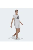 VESTIDO ESSENTIALS LOGO ADIDAS - Branco/preto VESTIDO ESSENTIALS LOGO ADIDAS - Branco/preto