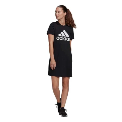 VESTIDO ESSENTIALS LOGO ADIDAS - Preto/branco VESTIDO ESSENTIALS LOGO ADIDAS - Preto/branco