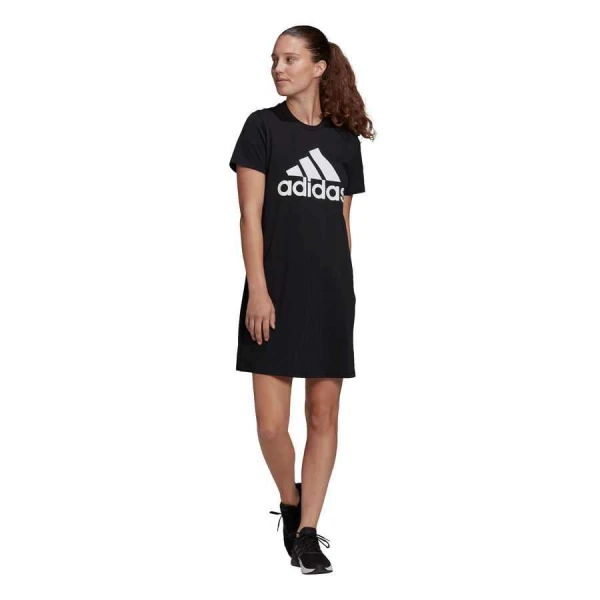 VESTIDO ESSENTIALS LOGO ADIDAS - Preto/branco VESTIDO ESSENTIALS LOGO ADIDAS - Preto/branco