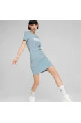 VESTIDO PUMA TEE ESSENTIALS SLIM FEMININO - Azul