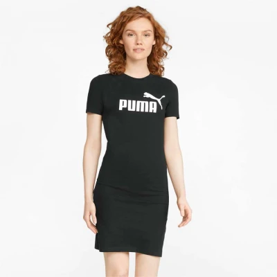 VESTIDO PUMA TEE ESSENTIALS SLIM FEMININO - Preto