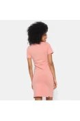 VESTIDO PUMA TEE ESSENTIALS SLIM FEMININO - Rosa