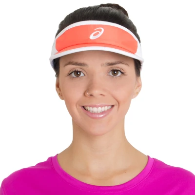 VISEIRA ASICS MAD DASH VISOR - Laranja/branco VISEIRA ASICS MAD DASH VISOR - Laranja/branco