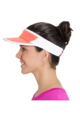 VISEIRA ASICS MAD DASH VISOR - Laranja/branco VISEIRA ASICS MAD DASH VISOR - Laranja/branco