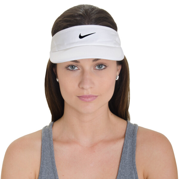 VISEIRA NIKE FEATHERLIGHT 2.0 VISOR FEMININA - Branco/preto