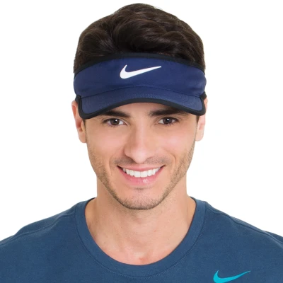 VISEIRA NIKE FEATHERLIGHT VISOR - Marinho/branco