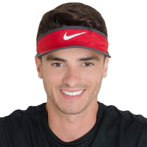 VISEIRA NIKE FEATHERLIGHT VISOR - Vermelho/grafite