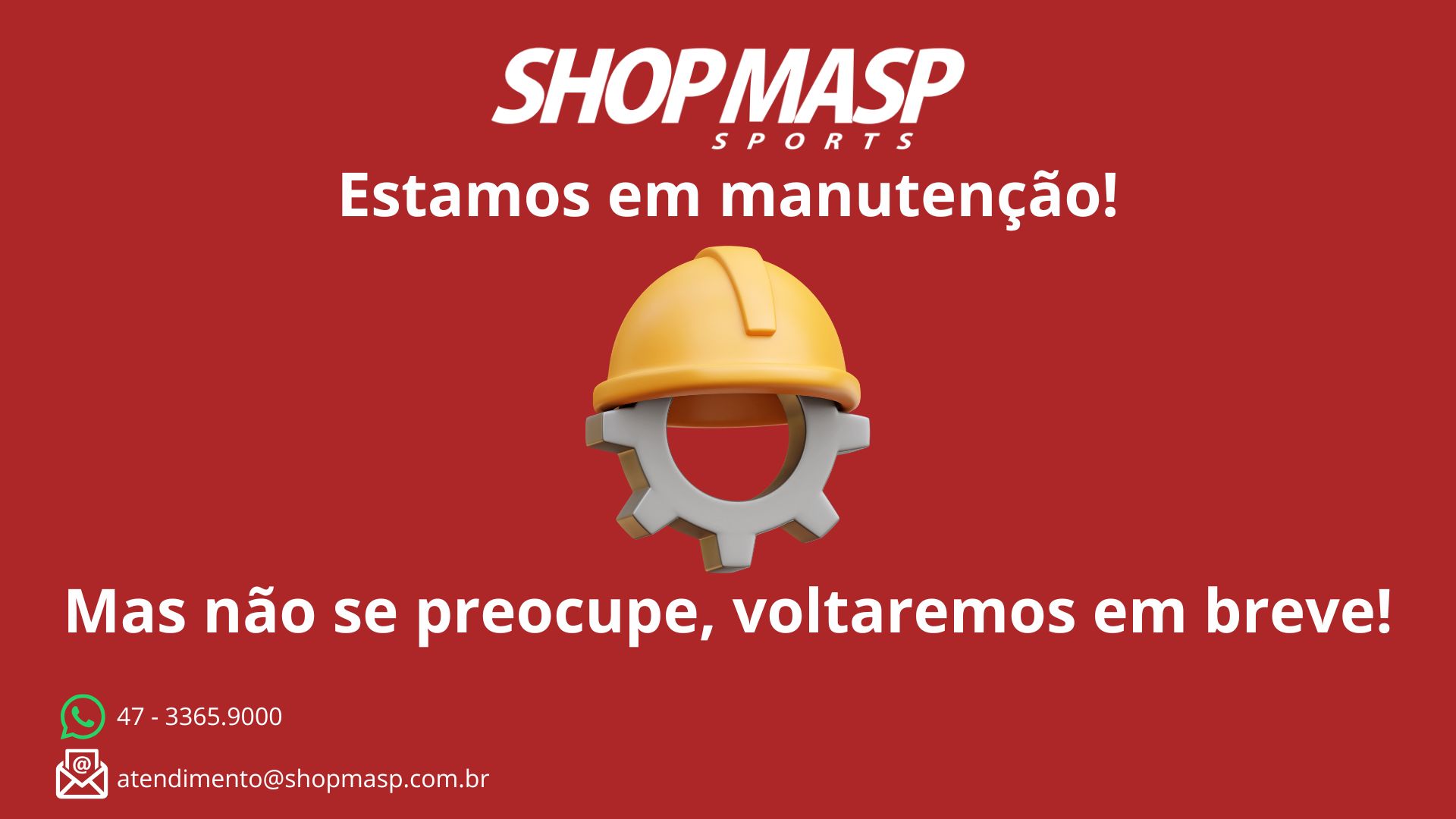 Site em manutenção